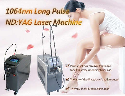 Hair Removal Mesin Laser Alexandrite 755nm Nd Yag Laser Pulsa Panjang