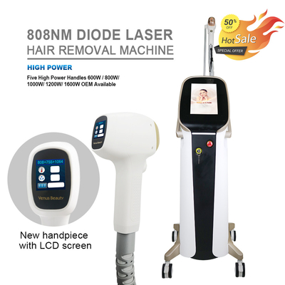 Bintik Besar 12*35mm Diode Laser Hair Removal Machine 755 808 940 1064nm