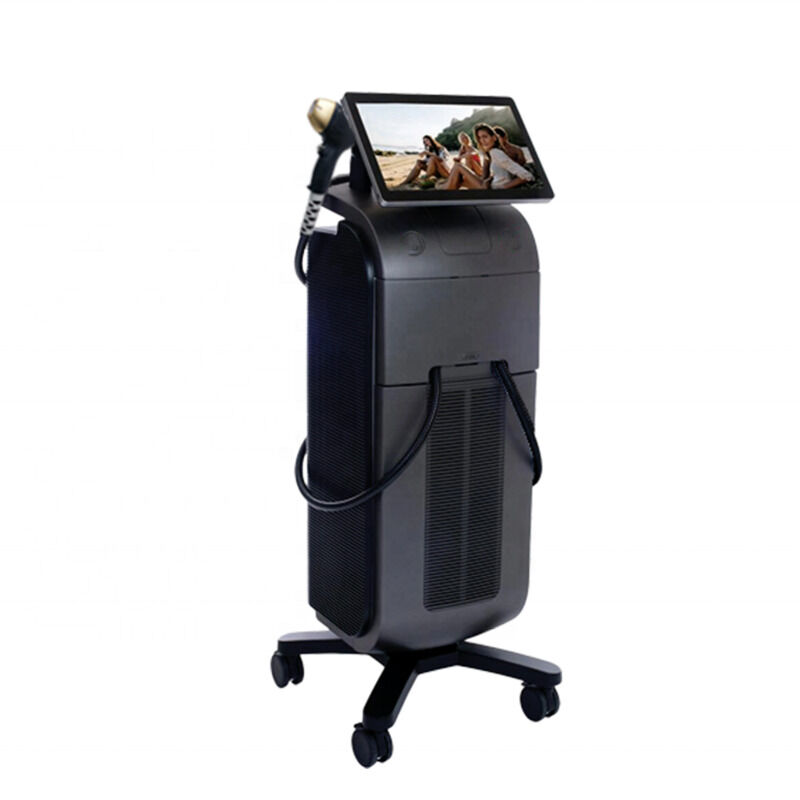 Mesin Penghilang Rambut Laser Dioda Tombol Berhenti Darurat yang Menampilkan Sistem Pendingin Udara Air Semikonduktor yang Memastikan Penghilangan Rambut